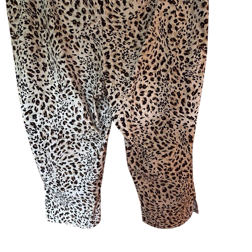 Lifestyle Attitude Cheetah Print Pants Leopard Animal Straight Ankle Leg Sz. 20W - Picture 9 of 12